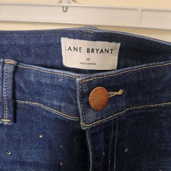 Lane Bryant bejeweled stretch jeggings jeans size 18 - Picture 2 of 7